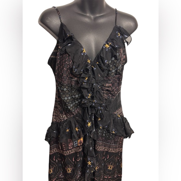 NWT Anthropologie Let Me Be floral maxi with ruffles - Picture 5 of 11